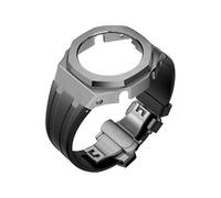 Modifiziertes Metallgehäuse + Armband/Metallgehäuse + Silikonarmband-Set passend for Casio GA2100/211(Rubber BH)
