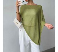 Modisch & eleganter locker gestrickter Cardigan Schal, leicht & atmungsaktiv, oversized Design, geeignet für Frauen, Frühlings-/Sommer-Freizeitmode, R