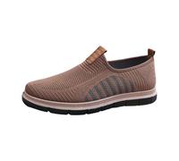 Modisch Freizeitschuhe FüR MäNner,Bequeme Atmungsaktive Loafers,Herren Slip On Sneaker Walkingschuhe rutschfeste Sportschuhe Leicht Mesh Schuhe Fitnessschuhe Casual FrüHling Sommer Einzelschuhe