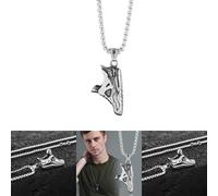 Modische Basketball-Unisex-Schuh-Anhänger-Halskette im Retro-Stil, perfekt für lässige und formelle Veranstaltungen