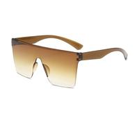 Modische, beliebte ultraleichte, dünne Sonnenbrille, großer Rahmen, Anti-UV, Straßenfoto, Autofahren, Brauner Farbverlauf, Einheitsgröße