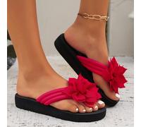 Modische, bequeme und leichte Flip-Flops für Frauen zum Tragen am Strand oder in der Lässig mit floralem Design, ideal für den Hausgebrauch