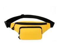 Modische Brusttasche für Damen und Herren, praktischer Gürtel, Hüfttasche für Reisen, Radfahren, Fitness, Herren, Damen, praktischer kleiner Crossbody-Tasche, Handytasche, Gelbe Farbe., Einheitsgröße