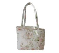 Modische Damen-Einkaufstasche aus Baumwolle mit gesteppten Designs und geräumigem Innenraum, lässige Handtasche, Schultertaschen, gesteppte Shopper, C, Mass Beauty