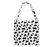 Modische Damenhandtasche als Große Schultertasche für Reisen und Urlaub | Baumwolle, Weißes Design ohne Anhänger, Tragbar und Geräumig, für Unterwegs und Freizeit