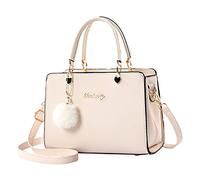 Modische Damenhandtaschen für Damen, Geldbörse, Umhängetaschen, Ledertasche, für Damen, Handtaschen für Damen, Schultertaschen, beige, Einheitsgröße
