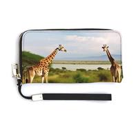 Modische Einkaufstasche mit afrikanischer Landschaft und Giraffe, Designer-Schulterhandtaschen, Hobo-Tasche, niedliche Aufbewahrungstasche für Damen, Stil, 20 x 10,5 cm, Stil:, 20.0*10.5cm