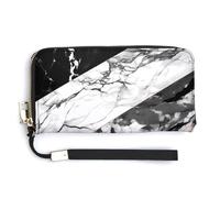 Modische Einkaufstasche mit Marmor, Designer-Schulterhandtaschen, Hobo-Tasche, niedliche Aufbewahrungstasche für Damen, Stil, 20 x 10,5 cm, Schwarz / Weiß, Stil:, 20.0*10.5cm