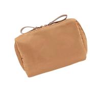 Modische farbige Kosmetiktasche, auslaufsicher, tragbare Make-up-Tasche mit Innenfächern, stabile Nylon-Materialien, kleiner Nylon-Make-up-Etui, khaki, Einheitsgröße