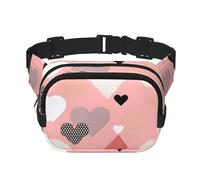 Modische Hüfttasche mit abstraktem Liebesdiagramm, Unisex, Kuriertasche, modische Reise-Hüfttasche
