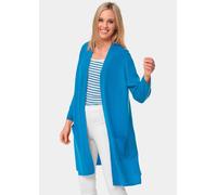 Modische Kaschmir-Longstrickjacke blau 24