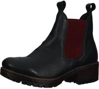 Modische LAZAMANI Stiefelette Schlupfschuhe für Damen 68002 black-red Schwarz 37