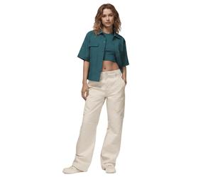 modische NIKE Jordan Chicago 24 Damen Cargo-Hose Canvas-Hose Baumwoll-Hose FV7098-203 Beige L