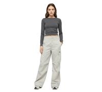 modische NIKE NSW Woven Damen Cargo-Hose Web-Hose mit aufgesetzten Taschen Baumwoll-Hose HM4322-014 Hellgrau M