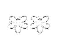 Modische Ohrclips Mit Polierten Blumenmotiven Rutschfestes Design Ohrschmuck Für Formelle Freizeitoutfits Partykleidung Blumenohrringe