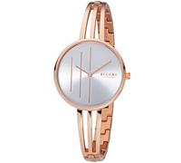 Modische REGENT Damen-Armbanduhr in Edelstahl IPR mit Edelstahl Schmuckband IPR BA-490