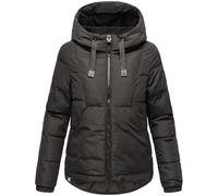 Modische Steppjacke mit Kapuze "Eisbällchen" Black S