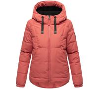 Modische Steppjacke mit Kapuze "Eisbällchen" Rouge L