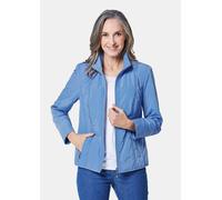 Blouson GOLDNER "Sportive Übergangsjacke mit Stehkragen", Damen, Gr. 52, blau (jeansblau), Obermaterial: 100% Polyester PES., normal, Sonstiges, Jacken Blouson, Ohne (16307235-52) jeansblau