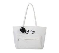 Modische Umhängetasche Tragetasche Für Damen Und Mädchen Cartoon Leinen Organizer Einkaufstaschen Große Tragetasche Aus