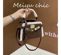 Modische und hochwertige Damen-Handtasche mit Drehverschluss, verstellbarem Schultergurt, kann als Umhängetasche oder Schultertasche getragen werden,