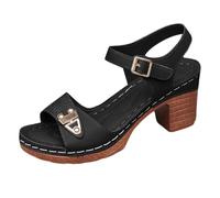 Modische Und Lässige Plateau-Sandalen Mit Hohem Absatz Für Damen In Großen Größen. Slippers Women Damenschuhe Weite H Gefütterte Chelsea Boots Damen Zehentrenner Sandalen