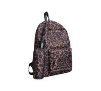 Modischer Geparden-Rucksack, kleine Geldbörse, mit Reißverschluss, braun | Büchertasche mit Leopardenmuster für Freizeit, Wochenende, Pendeln, Fitnessstudio, Musik, Festival, Wandern, Herren, Damen