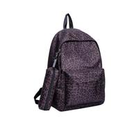 Modischer Geparden-Rucksack, kleine Geldbörse, mit Reißverschluss | Büchertasche mit Leopardenmuster für Freizeit, Wochenende, Pendeln, Fitnessstudio, Musik, Festival, Wandern, Herren, Damen