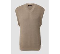 Modischer Strickpullunder aus reiner Baumwolle L braun 2169037.8615.L