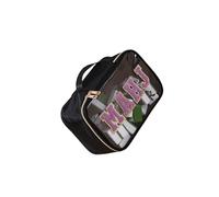 Modischer, wasserdichter PVC-Aufbewahrungskoffer mit glatter Befestigung und klarer Sicht für den täglichen Gebrauch und Reisen, transparenter Kulturbeutel für Reisen, Schwarz , One Size, Mass Beauty