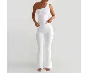 Modisches ärmelloses einfarbiges Doppellagiges Stoff-Camisole, vielseitiges figurbetontes Unterhemd für alle Jahreszeiten Weiß Sommer