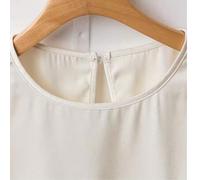 Modisches & jugendliches weißes Chiffon-Top mit Rüschenärmeln und Shorts-Set für Damen im Sommer