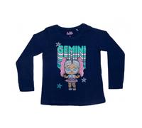Modisches Langarm-Mädchen-Shirt - L.O.L. "Gemini" in blau,110