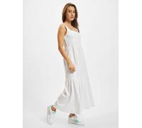 modisches Urban Classics Damen Kleid in 7/8-Länge Sommer-Kleid 180 g/m² Baumwoll-Kleid Weiß L