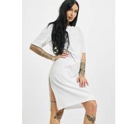 Urban Classics Damen Kleid Organic Oversized T-Shirt-Kleid mit Schlitz A-Linie Weiß Gr. M