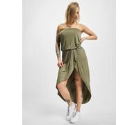 modisches Urban Classics Damen Kleid Stretch 170 g/m² Khaki XS