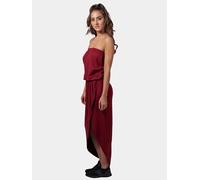 Urban Classics Ladies Viscose Bandeau Dress Damen-Kurzes Kleid - burgund M