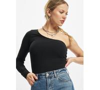Urban Classics Ladies Organic Asymmetric One Sleeve Body in Gr. XL in Schwarz
