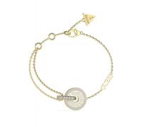 Modisches vergoldetes Armband mit Zirkonen Love Guess JUBB04078JWYGWHS