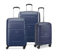 RONCATO Set 3 Trolley G+M+C 4W Galaxy Blu Notte Unisex Erwachsene, Nachtblau, PEQUEÑO + MEDIANO + Grande, Koffer