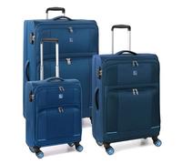 MODO BY RV RONCATO Set mit 3 Trolleys 4R Star 2.0 Blau, blau, 3er Set Softkoffer