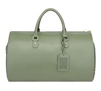 Modoker Damen-Kleidersack aus Leder mit Schulterriemen, 2-in-1 zum Aufhängen, für Koffer, Anzug, Reisetasche, Grün