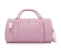 Modoker Kleidersäcke mit Rollen, Damen-Kleidersack für Reisen, PU-Leder, wandelbarer Kleidersack mit Trolley-Anzug-Gepäcktasche, Pink, 22x12x11 inches, Convertible