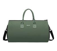 Modoker Wandelbare Kleidersäcke für Reisen, Handgepäck für Damen und Herren, Weekender - 2 in 1 hängender Koffer, Anzug, Reisetaschen, grün