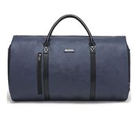 Modoker Wandelbarer Kleidersack aus Leder, Handgepäck für Reisen, Kleidersack, Geschenke für Männer, Frauen, Business, wasserdicht, Koffer, Anzug, Reisetaschen, Blau