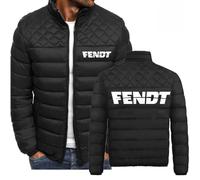 MODRYER Daunenjacken Für Herren Von FENDT Winddicht Wattiert Wintermantel Warm Leichte Pufferjacke Steppjacke wasserdichte Fleecejacke Skimantel Für Herren,Black-XL