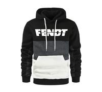 MODRYER Herren Kapuzenpullover Für FENDT Lässiger Langarm Pullover Kapuzenpullover Mit Kordelzug Und Kängurutasche,Black-M