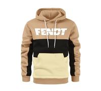 MODRYER Herren Kapuzenpullover Für FENDT Lässiger Langarm Pullover Kapuzenpullover Mit Kordelzug Und Kängurutasche,Khaki-M