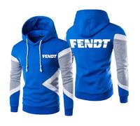 MODRYER Herren Kapuzenpullover Mit Logo Für FENDT Warmer Sweatshirt Fleece Pullover Langärmelig Lässige Pullover Warme Winter Kapuzenpullover Sport Tops,Blue-M