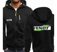 MODRYER Herren-Kapuzenpullover Mit Reißverschluss Für FENDT Mit Kapuze Winddicht Softshell-Jacken Für Den Außenbereich Warme Dicke Kapuzenpullover Thermo-Pullover Mit Taschen,Black-3XL